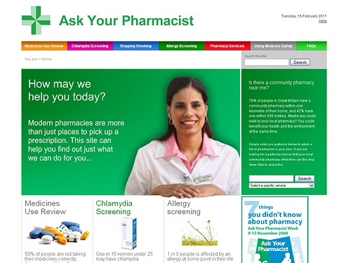 National Pharmaceutical Association's consumer-facing site, including database-driven pharmacist finder.
