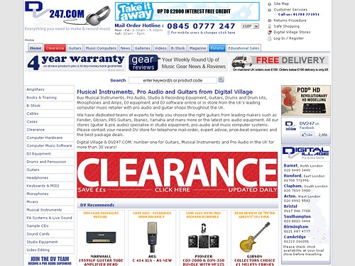 Database-driven catalogue site for one of Europe's leading musical & recording studio equipment suppliers. The site features online ordering and extensive product information.