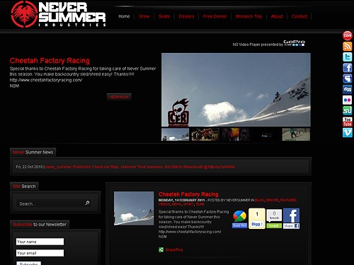 Website for Colorado-based market-leading snowboard manufacturer.